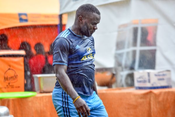 A player drenched during the 4th outing