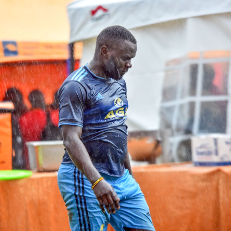 A player drenched during the 4th outing