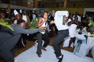 Singer Karole Kasita put up an energetic performance at Hotel Africana 